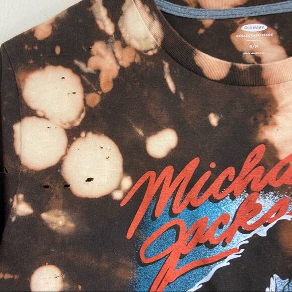 Michael Jackson Custom Bleached Tee Sz S - Picture 3 of 4